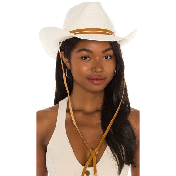 rag & bone Accessories - Rag & Bone Ohara Straw Cowboy Hat Natural Womens Size Medium